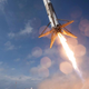 Illustration for article titled Damn, The Falcon 9 Rocket Looks Hot Even When It's About To Crash